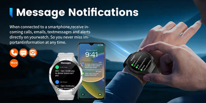 2025New For Android and ios Smart Watch Men AMOLED Screen GPS Motion trajectory Heart Rate Bluetooth Calls SmartWatch Waterproof.