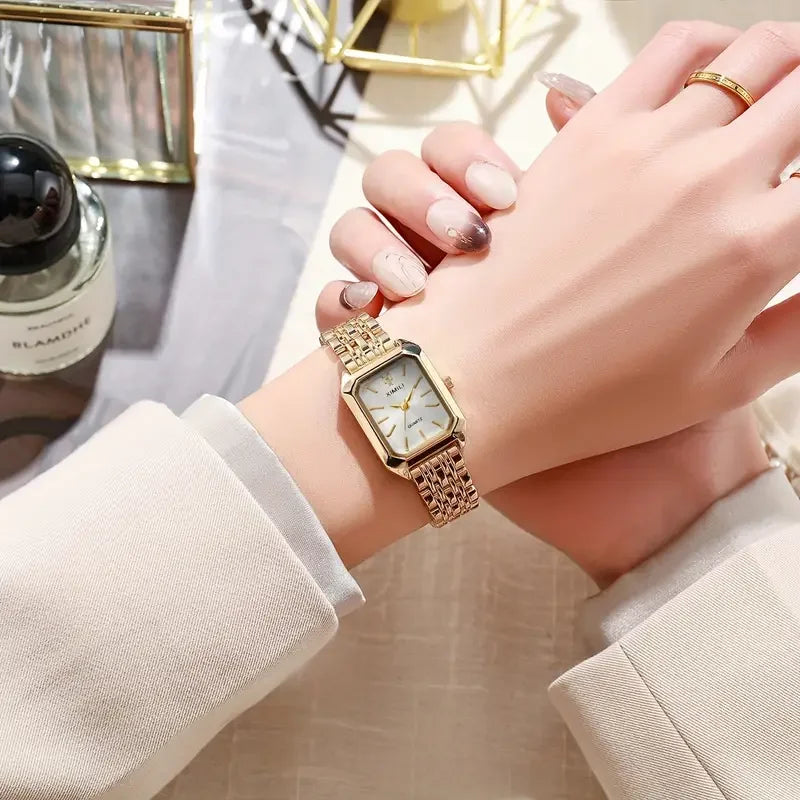 1PCS Fashion Women's Watch Luxury Trendy Versatile Quartz Watch Suitable for Daily Clothing Matching or As a Gift.