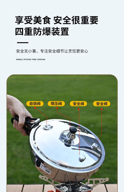 Outdoor Small Cap Pressure Pot Mini Portable Gas Pressure Pot Explosion proof Household Thickening.