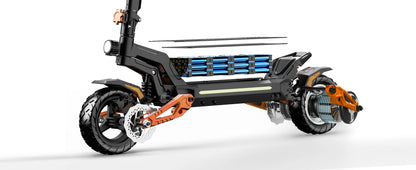 DECE DES20 Adult Electric Scooter 1200W Motor E-Scooter  48V13AH Battery 10 Inch Tire City Escooter.