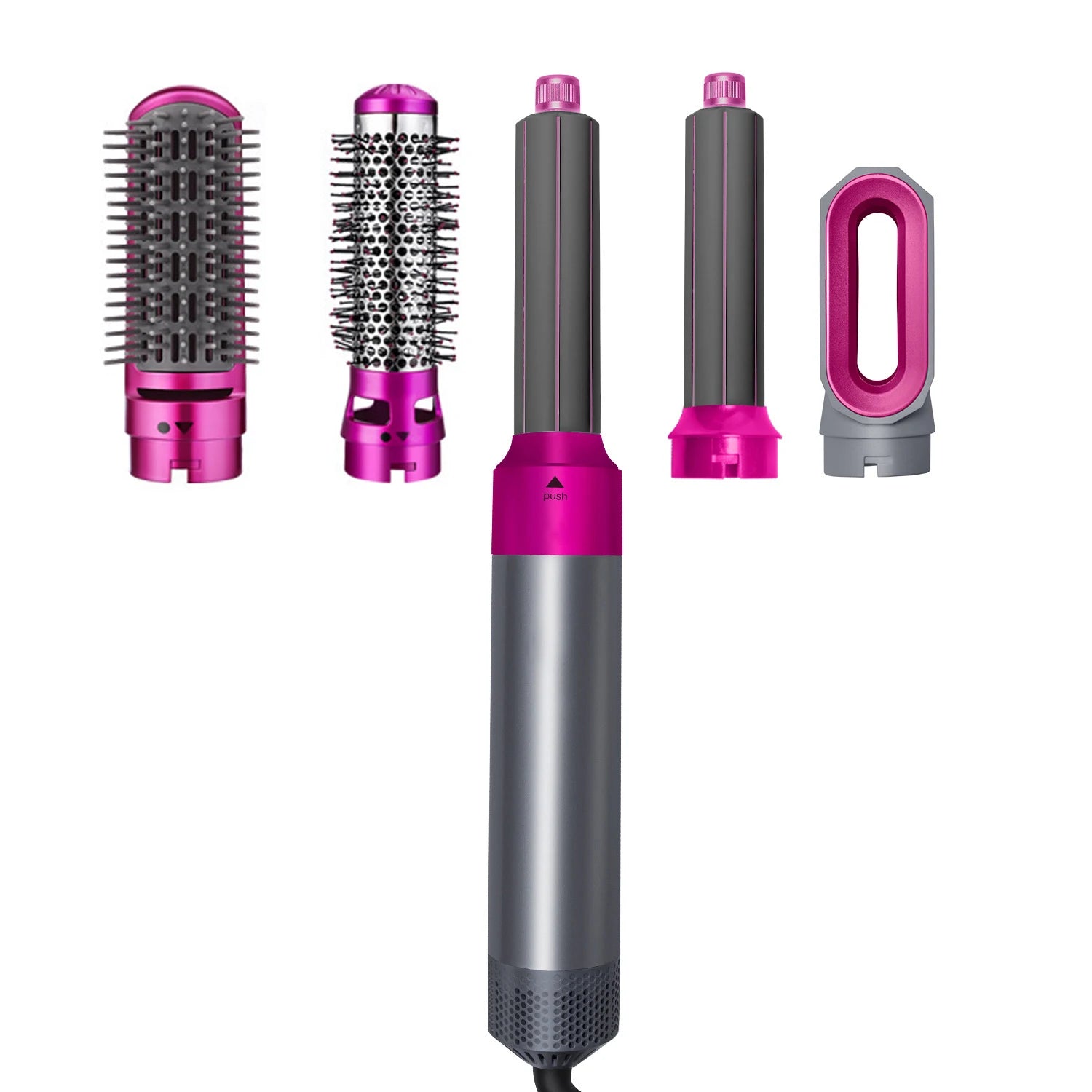 Professional 5-in-1 Hair Dryer Electric Hair Brush For Dyson Airwrap Automatic Hair Curler Straightener Hot Air Comb Home Use.
