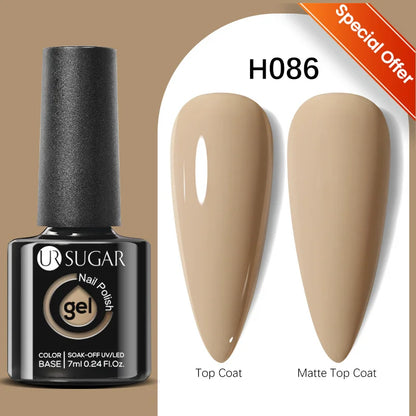 UR SUGAR 7/7.5ml Summer Blue Silver Gel Nail Polish Semi Permanent High Quality Soak Off UV LED Varnishes Nails Art Manicure