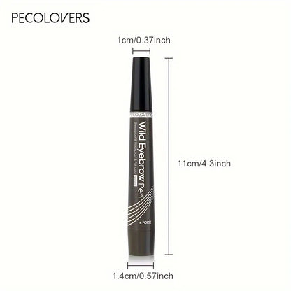 6 Colors 1pc Eyebrow Pen Waterproof 4 Split Tip Eyebrows Pen Eyebrow Tattoo Pen Waterproof Liquid Black Eyebrow Makeup Pencil.