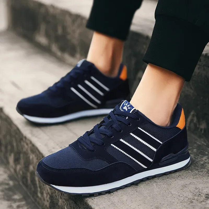Brand Sneakers Men Outdoor Running Shoes High Quality Lace-Up Men Casual Shoes Fashion Comfortable Walking Shoes Tenis Hombres.