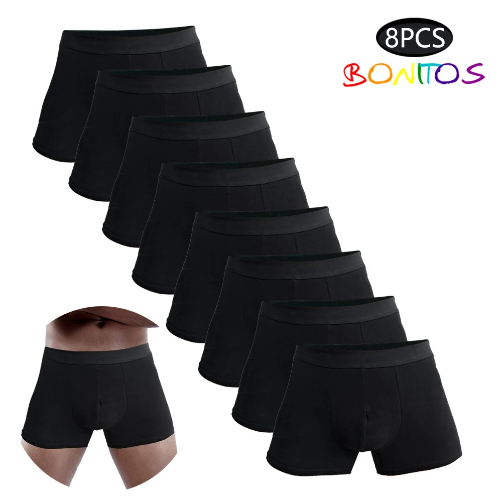 8 stücke boxer unterwäsche für mann baumwolle männer unterhosen sexy Herren höschen atmungsaktive boxershorts männer mode badehose