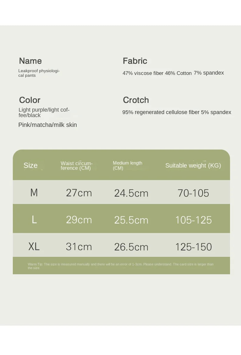 Physiological Period Leak Proof Menstrual Panties Breathable Seamless Soft Fabric Women Underwear Breifs Mesh Sanitary Pants XL