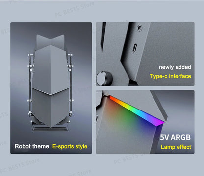 Jonsbo MOD3 MINI E-sports Case MATX/ITX Computer Game Chassis 5V ARGB Lamp Effect ATX PSII Power Support Special-shaped Chassis.