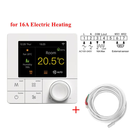 Tuya WIFI Thermostat Electric/Water/Gas Boiler Floor Heating Control Temperature Remote Controller Smart Life Google Home Alexa.