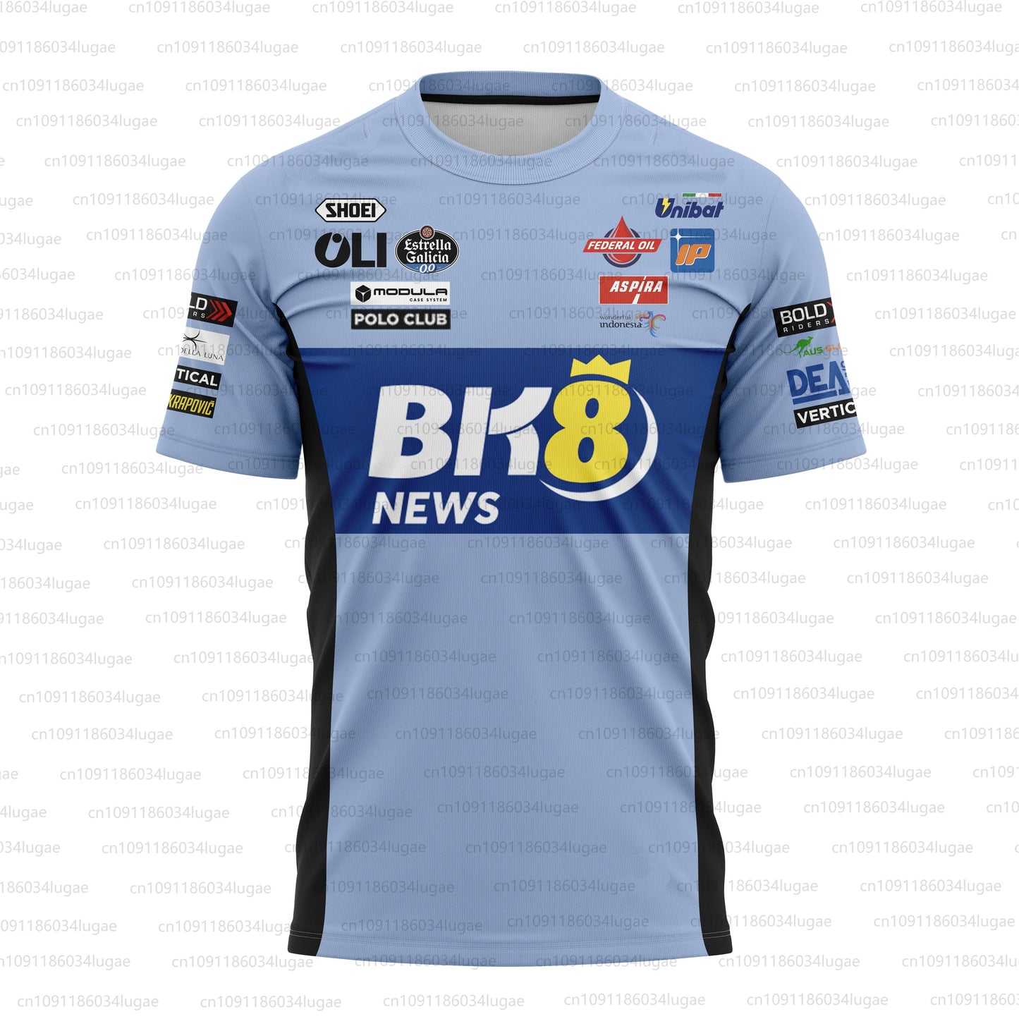 2025 Men's Women's Limited Edition Outdoor Sports Marc Mírquez Salute Design Breathable Leisure Retro Racing T-shirt O Neck Top.