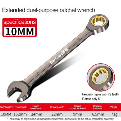 6–32 mm Universal-Torx-Schraubenschlüssel, einstellbares Drehmoment, 72-Zahn-Ratschenschlüssel für Fahrrad, Motorrad, Auto, Reparaturwerkzeuge, mechanisches Werkzeug