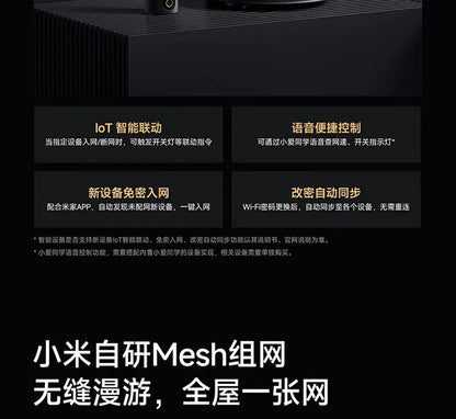 Xiaomi Router BE6500 Wi-Fi 7 4-Core 2.5G Ethernet Port lOT Intelligent Linkage Mesh Networking MLO Dual Bands Mijia APP Control