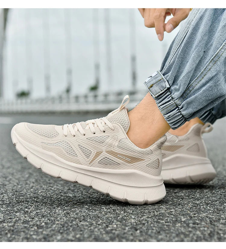 Men's Running Shoes Marathon Breathable Lightweight Women's Comfortable Casual Athletic Nonskid Walking Sports Sneakers