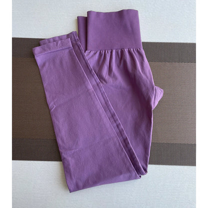 TKITK Solid Leggings Women Seamless Sports  Scrunch Bum Tights cycling shark pants Yoga shorts Gym navigation nv Workout wear