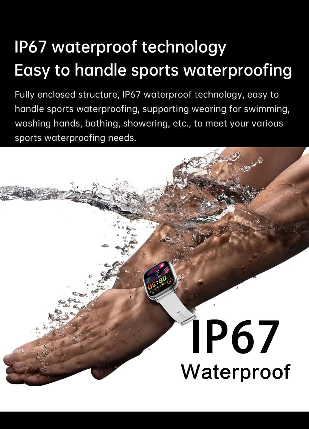 2025 2.01'' Smart Watch Bluetooth Call Play Music Smartwatch Fitness Clock Sport Waterproof Watches for Men Women iPhone Android.