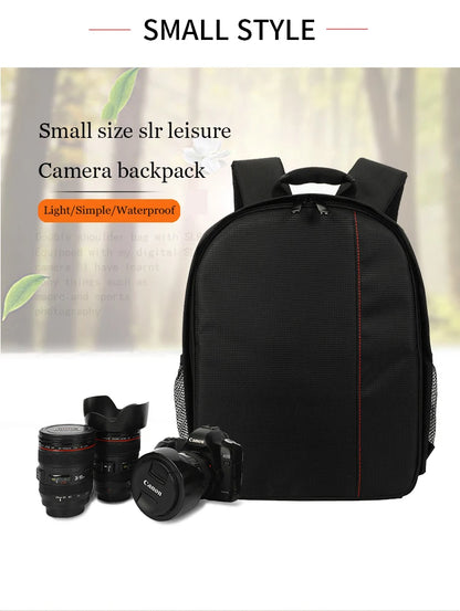 SLR digital camera backpack outdoor large capacity SLR camera bag 15.6-inch laptop backpack can accommodate SLR cameras and mult