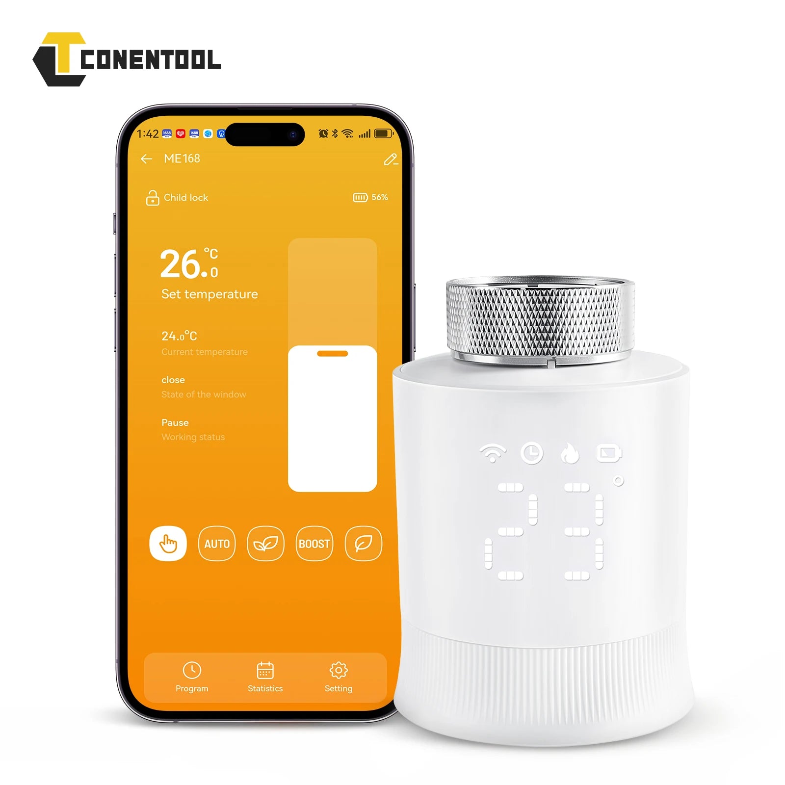 Tuya Zigbee Smart Thermostatic Valve Radiator Actuator Valve Wireless Temperature Controller Energy-Saving for Home Heating Alex.