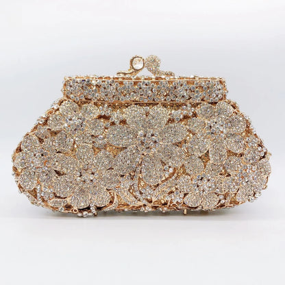 Diamond Dinner Hollow Rhinestone Banquet Clutch Bag Handtassen Dames Bolsos De Fiesta Para Mujer Boda Women's Rhinestone Handbag.