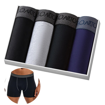 4 stücke Boxer Shorts Schlüpfer der Männer Homme Unterhose Boxershorts Unterwäsche für Mann Baumwolle Männliche Paar Sexy Set Calecon Lot weiche Box