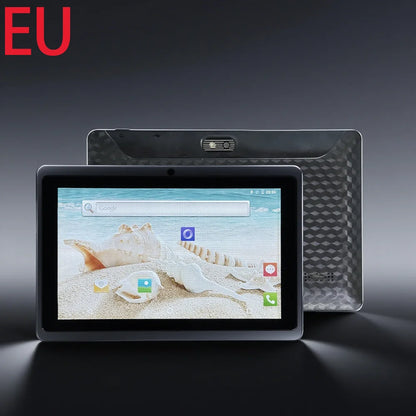 Children's 7-inch Touchscreen Tablet with Cartoon Character Design Supports Wi-Fi and Bluetooth Expandable Memory up to 128GB.