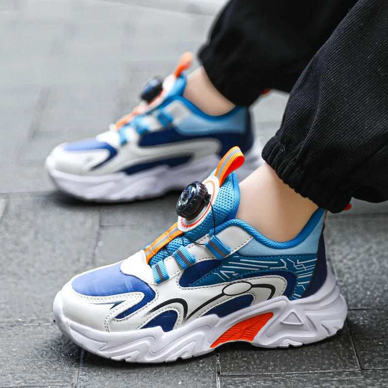 Design Boy Shoes Children Sneaker Size 28-39 Fashion Autumn New Kids Daily Walking Tennis Shoes Sports PU Leather Boy Sneaker.