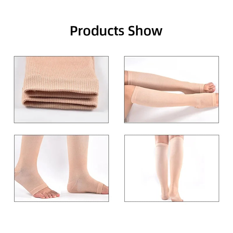 1 Pair Compression Calf Sleeves Running Leg Compression Sleeve Compression Socks for Shin Splint For Men Women 20-30mmHg.