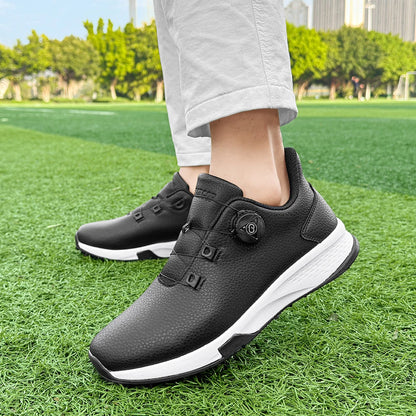 2025 New Men's and Women's Golf Shoes Outdoor Professional Training Golf Nailless Anti Slip Leisure Walking Shoes.