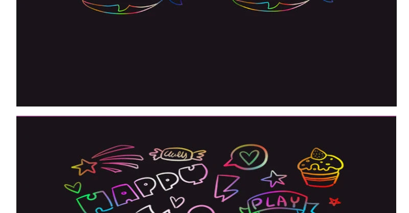 Scratch Art Paper Set 10 Sheets 5 Stencil Templates World Landmarks Animal DIY Kit Creative Painting Craft Magic Toy Kids Gift.