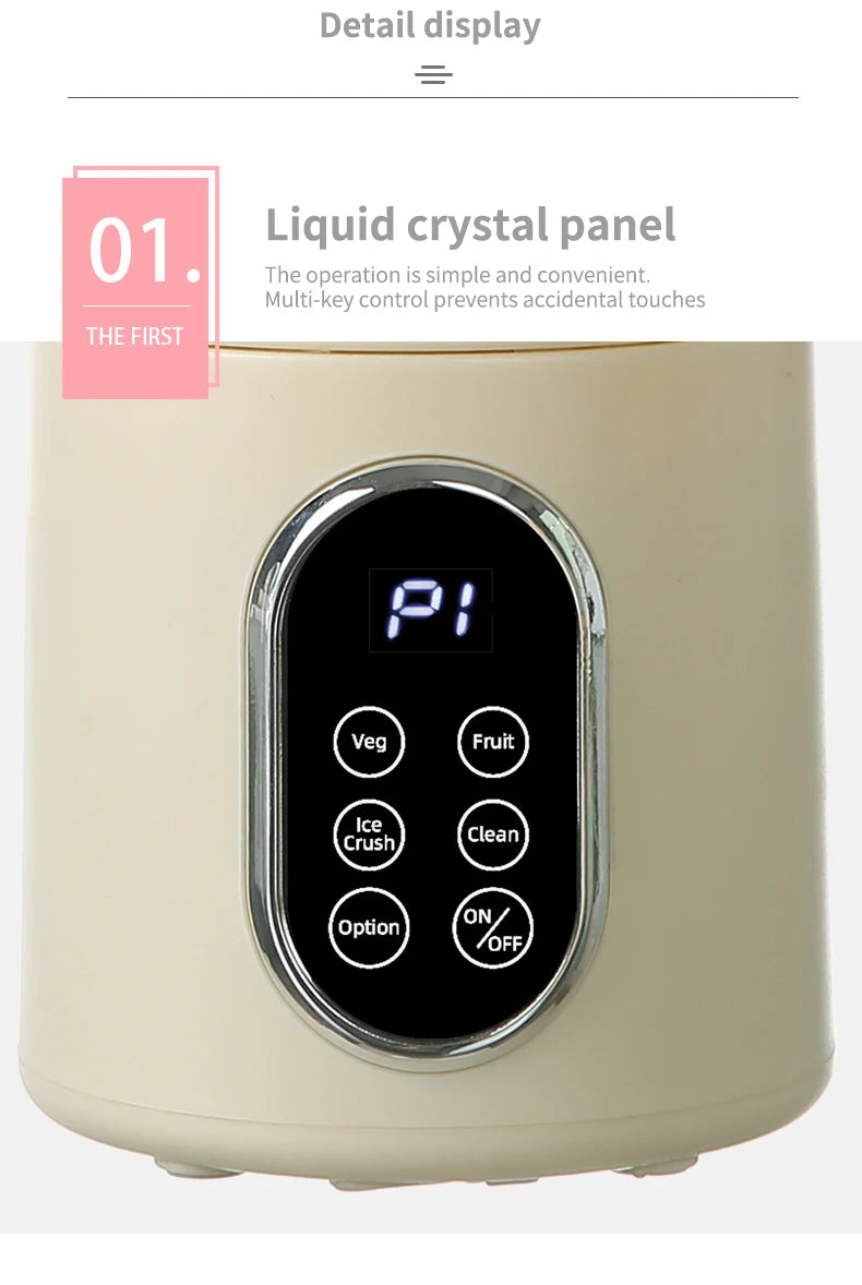 New 530ml Portable Juicer Wireless USB Charging Crushed Ice Electric Juicing 12 Blade 4 Gears 7.4V Mini Fresh Juice Blender.