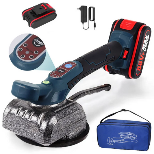 Drillpro 88VF Fliesenmaschine, elektrischer Fliesenvibrator, Saugnapf, verstellbarer automatischer Bodenvibrator, Verlegungsnivellierungswerkzeuge