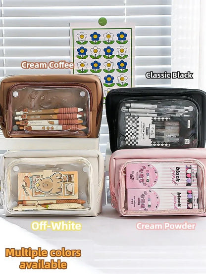 Neue 9-lagige doppelseitige abnehmbare Bleistifttasche mit großem Fassungsvermögen, wendbare Schreibwarentasche für Studenten, multifunktionale Aufbewahrungstasche.