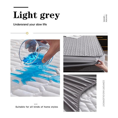 Waterproof Thicken Mattress Cover Quilted Latex Mat Bed Covers Pad Skin-Friendly Fitted Sheet Protector Bedspread150/160/180x200