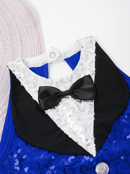 Kind Mädchen Ärmellose Glänzende Pailletten Quaste Boyshorts Kleid Latin Jazz Dance Cha-cha Samba Bühne Leistung Kostüm Dancewear