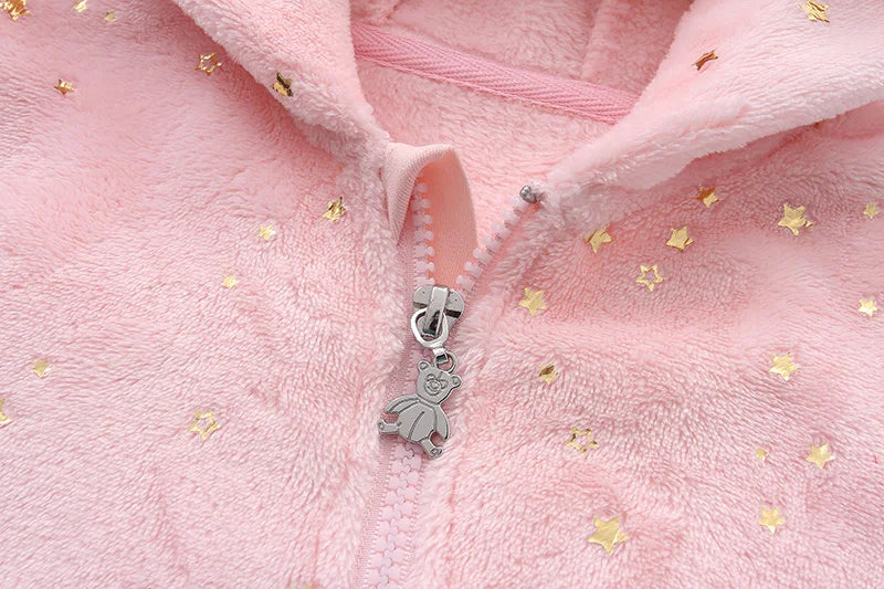 Neugeborenen Baby Kleidung Flanell Herbst Winter Baby Jungen Mädchen Strampler Cartoon Neugeborenen Body Weiche Warme Overall für Babys 0-12M.