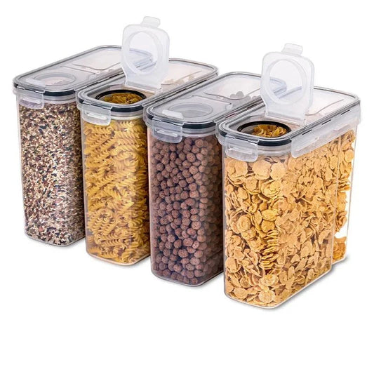 Airtight Food Storage Containers With Lid Pantry Organizer Cereal Dispenser Cereal Containers Food Storage Box Kitchen Organizer.