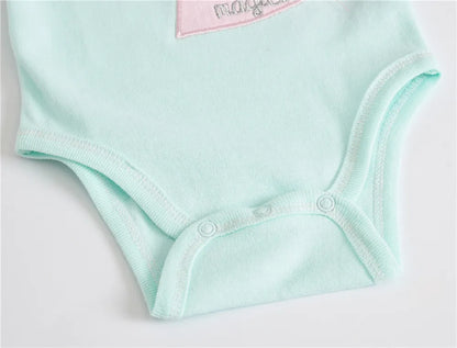 Baby Mädchen Kleidung 3 Teile/los Pour Nouveaux Baumwolle Kurzarm Mädchen Body 0-12 Monate Neugeborenen Jungen Kleidung Kleinkind.