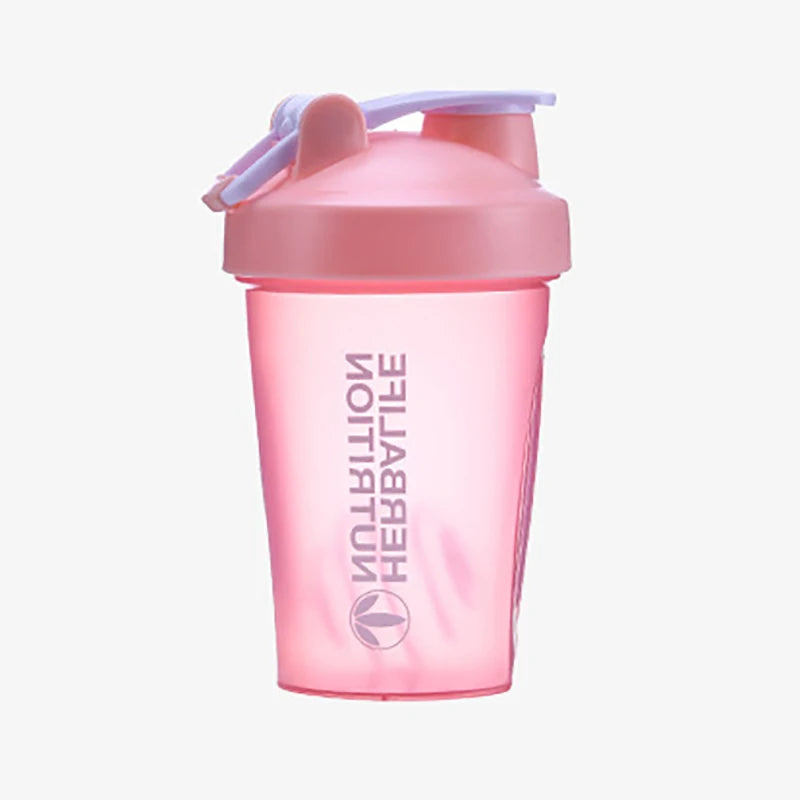 400ml Portable Protein Powder Shaker Bottle Leak Proof Water Bottle for Gym Fitness Training Sport Shaker Mixing Cup with Scale.