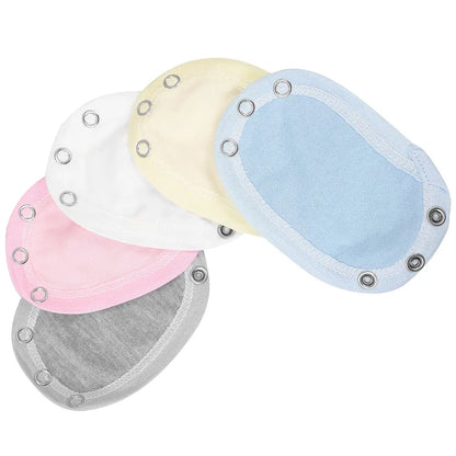 5Pcs Baumwolle Body Extender Snap Warme Baby Strampler Verlängerung Stück Vielseitig Verwenden Kinder Körper Anzug Extender Snap Neugeborenen Snap.
