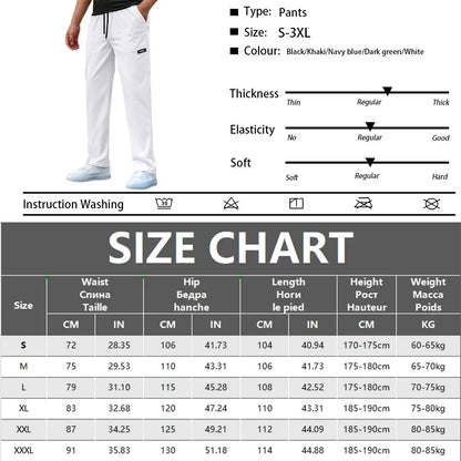 Men's Casual Pants Breathable Loose Sports Sweatpants Solid Color Running Straight Long Pants Outdoor Workout Joggers Streetwear.