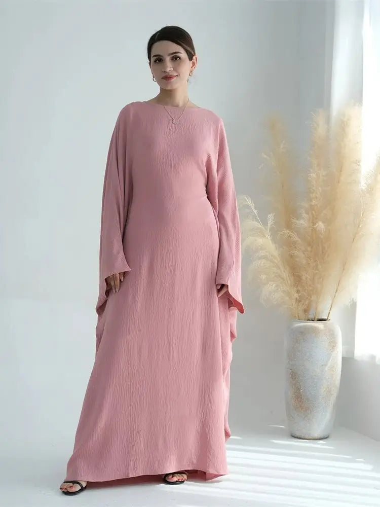 Ramadan Eid Baumwolle Leinen Khimar Abaya Set Dubai Muslim Sets Hijab Kleid Kaftan Abayas Kaftan Marocain Femme Vestidos Para Mujer