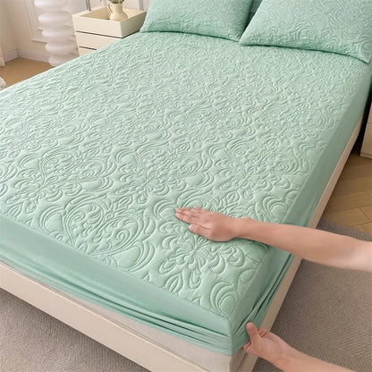 Waterproof Mattress Protector Queen King Quilted Thick Mattress Cover Anti-bacterial Fitted Sheet Bed Pad Cover 1pc