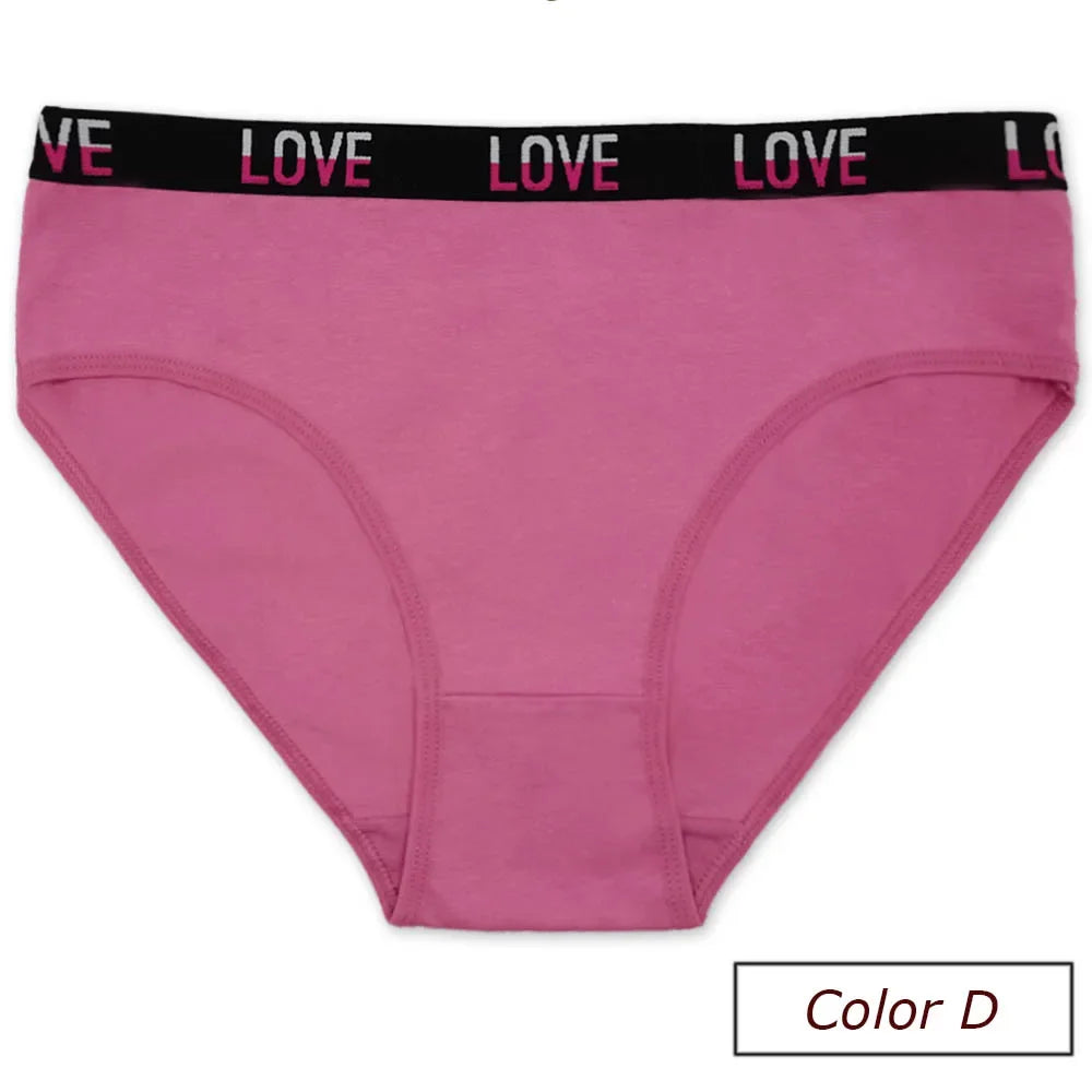 Cotton Underwear Women Panties Plus Size Briefs Female Knickers Lady Lingerie High Waist Wide Belt Underpants 6 Pieces/Lot.