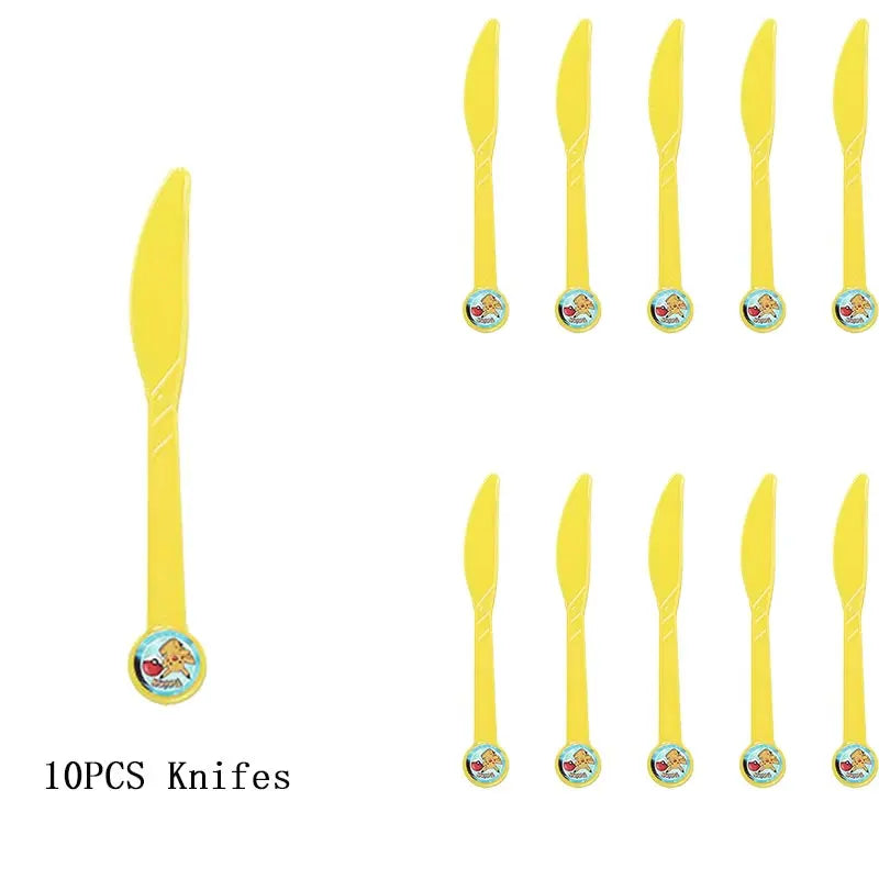 Pokemon Thema Geburtstag Party Dekoration Lieferungen Cartoon Pokemon Gehen Geschirr Tassen Teller Pikachu Ballon Für Baby Dusche Gefälligkeiten