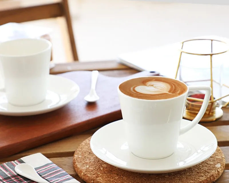 Plain white quality bone china tea cups set, ceramic coffee cup, japanese coffee cup, porcelain turkish coffee cups, originales.