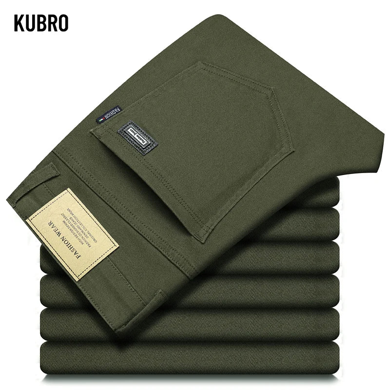 Fashion Loose Straight Business Casual Stretch Denim Pants Male Brand Trousers 3 Colors Plus Size Mens Clothing Slim Jeans 28-44.