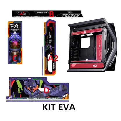 ASUS GR701 Laser Engraving Case Panel ARGB Lighting Plate ROG Strix Helios PC MOD Decorative Light Plate.