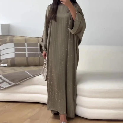 2024 Luxus Dubai Abaya Kleid für Muslimische Frauen Ramadan Eid Saudi-Arabien Party Jalabiya Kleidung Islamische Türkei Modest Lange Robe.