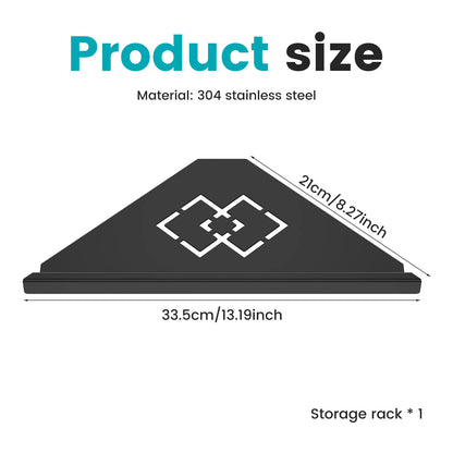 Edelstahl Badezimmer Regal Shampoo Make-up Dusche Lagerung Regal Badezimmer Wand Halterung Ecke Organizer Rack