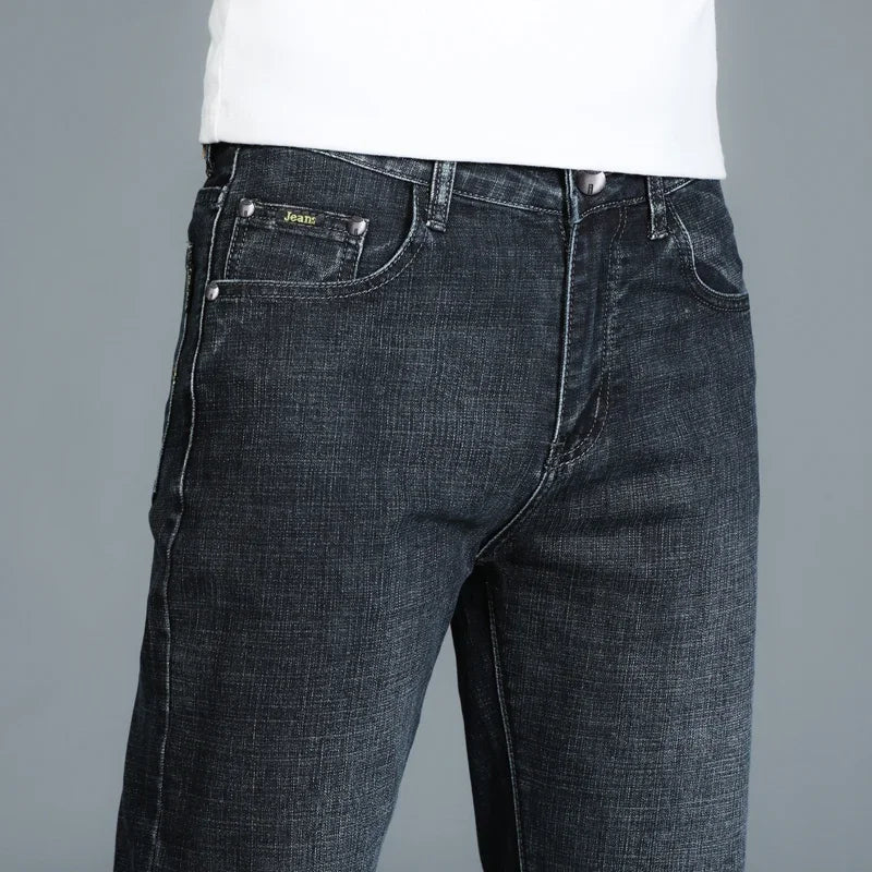 High Quality Mens Jeans Fashion Straight Denim Pants Men Classic Casual Jeans Male Plus Size Denim Trousers Ripped Jeans 28-40.