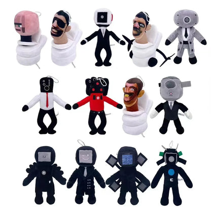 Skibidi Toilet Stuffed Plush Doll Toys Collectible Gifts for Kids Fans Adults Birthday Anime Game Figure Titan  TV Man Cameraman.