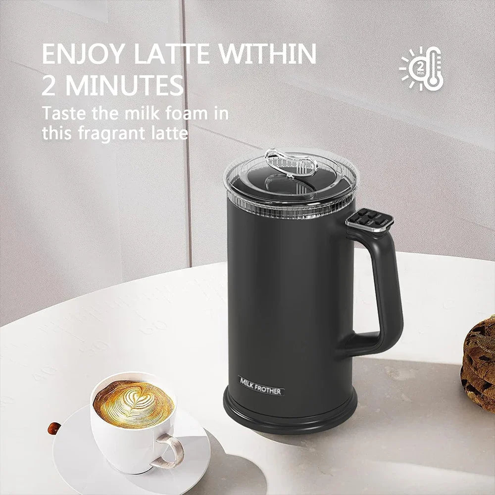 500ML Electric Milk Frother Machine Cold/Hot Multifunction Foam Maker Latte Cappuccino Chocolate Automatic Milk Frother Foamer.